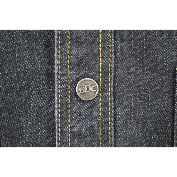 SNOOP DOGG Jeans Jacket Size 2XL Black Wash Denim Embroidered SDC Doggystyle - Picture 5 of 8